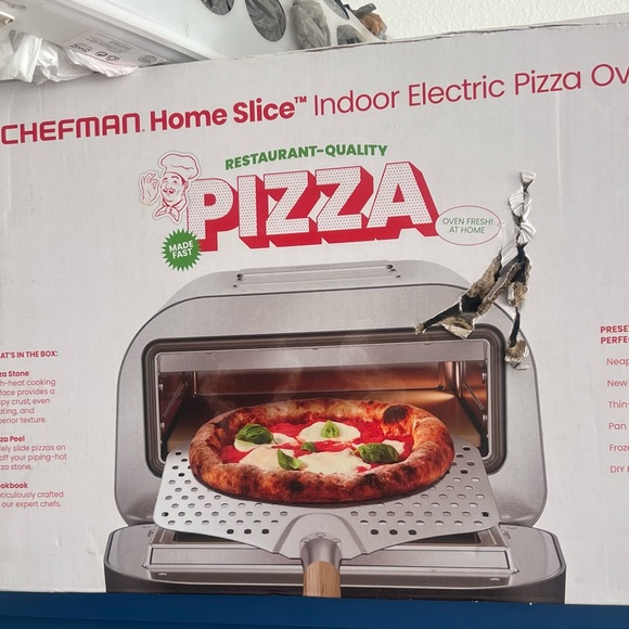 Chefman Indoor Electric Pizza Oven - Silver
